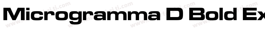 Microgramma D Bold Extended字体转换